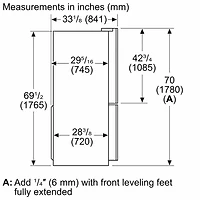 26 Cu. Ft. Stainless French Door Smart Bottom Mount Refrigerator