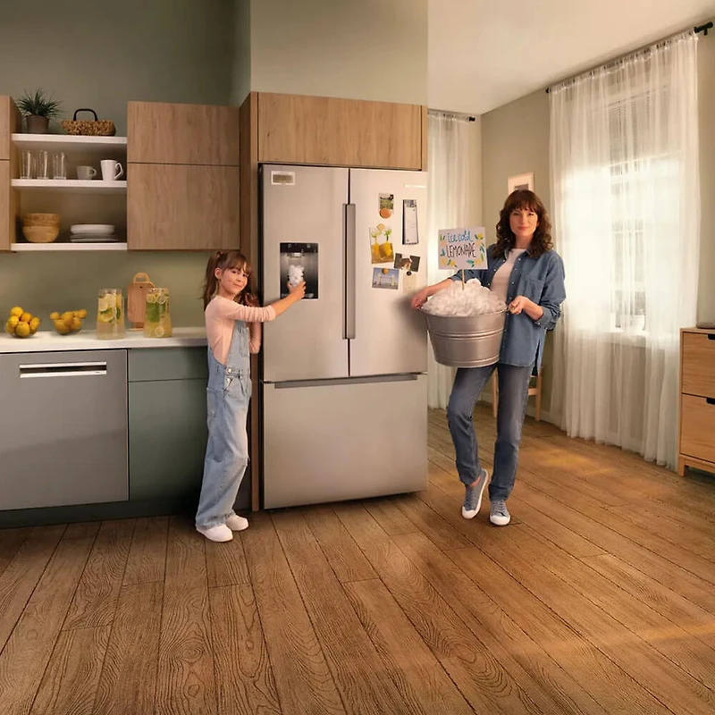 26 Cu. Ft. Stainless French Door Smart Bottom Mount Refrigerator