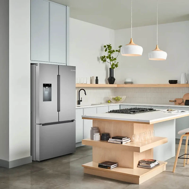 26 Cu. Ft. Stainless French Door Smart Bottom Mount Refrigerator