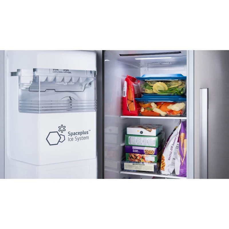27 Cu. Ft. Stainless Side-by-Side Smart Refrigerator