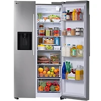 27 Cu. Ft. Stainless Side-by-Side Smart Refrigerator