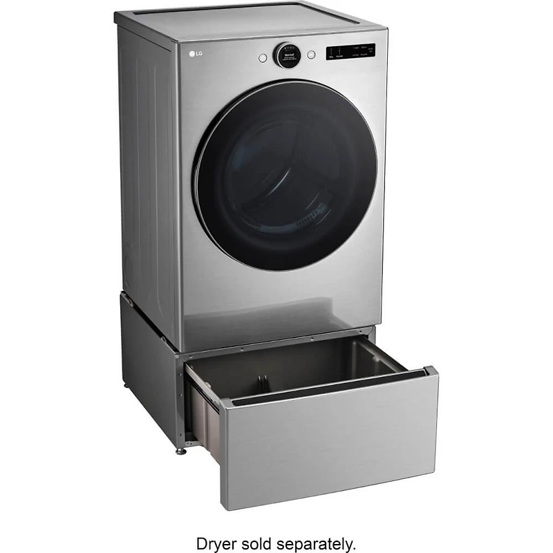 27 inch Graphite Steel Laundry Pedestal with Storage Drawer