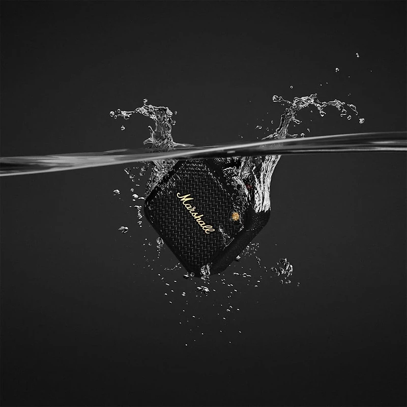 Willen II Portable Bluetooth Speaker - Black/Brass
