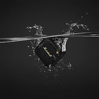 Willen II Portable Bluetooth Speaker - Black/Brass