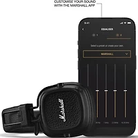 Major V Wireless On-Ear Headphones - Black