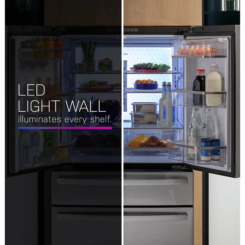 23.2 Cu. Ft. Stainless 4 Door French Door Counter Depth Refrigerator