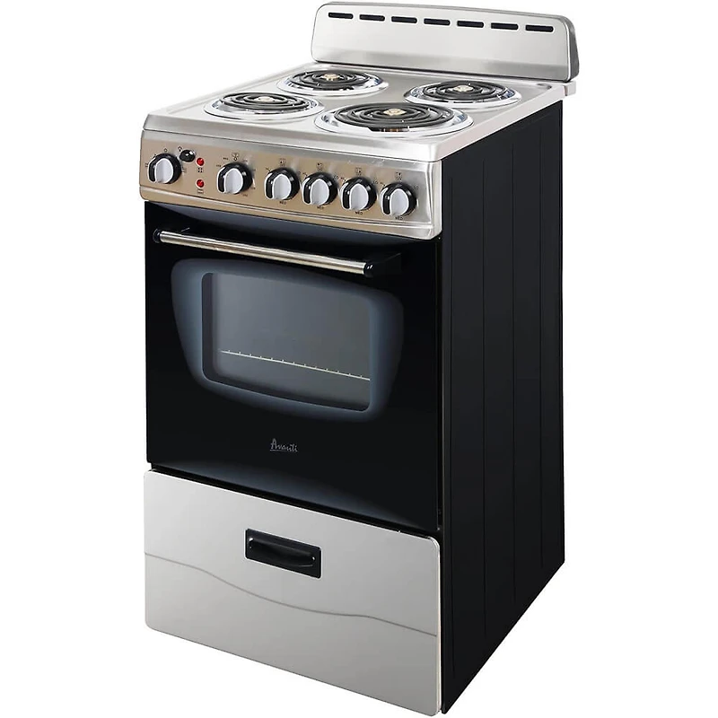 2.1 Cu. Ft. Stainless Freestanding Electric Range