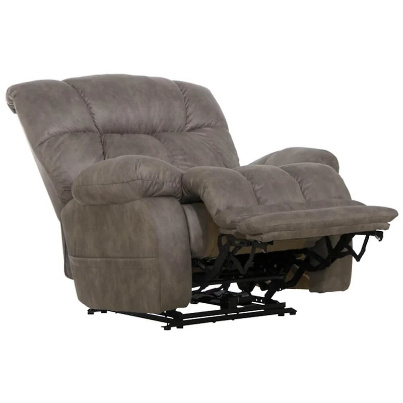 Dixon Oversized Power Lay Flat Recliner - Charcoal