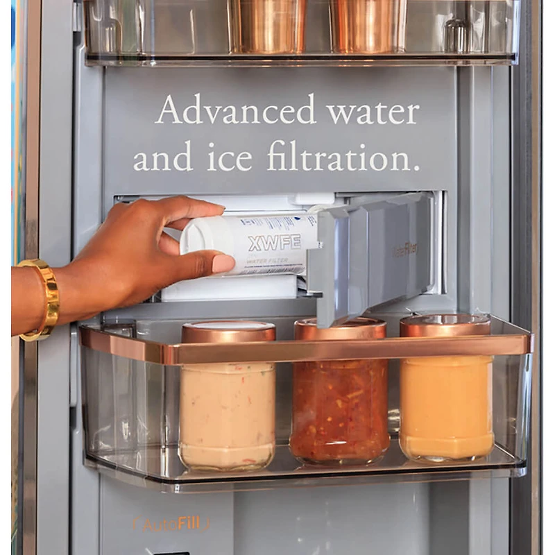 23.2 Cu. Ft. Stainless Counter-Depth 4-Door French Door Refrigerator