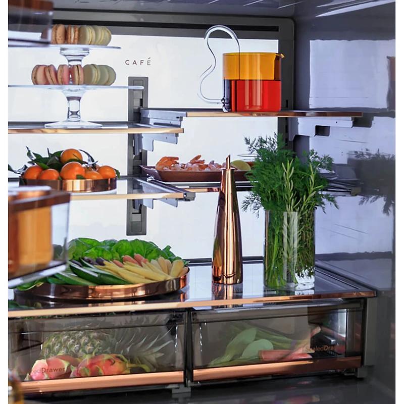 23.2 Cu. Ft. Stainless Counter-Depth 4-Door French Door Refrigerator