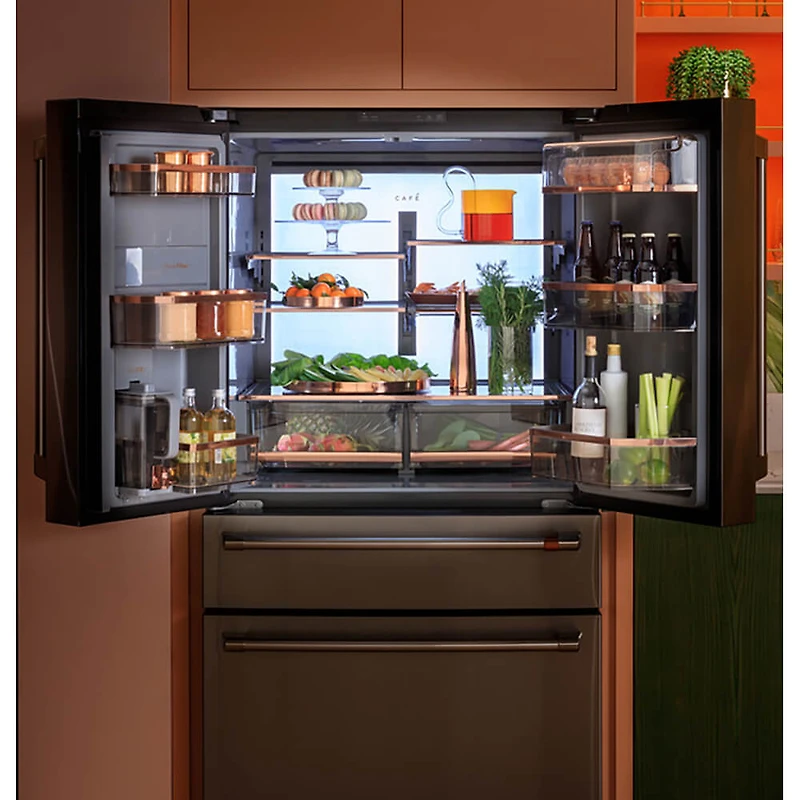 23.2 Cu. Ft. Stainless Counter-Depth 4-Door French Door Refrigerator