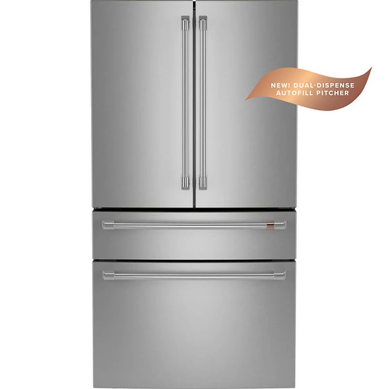 23.2 Cu. Ft. Stainless Counter-Depth 4-Door French Door Refrigerator