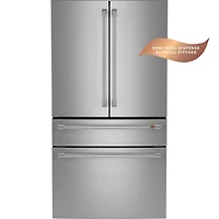 23.2 Cu. Ft. Stainless Counter-Depth 4-Door French Door Refrigerator