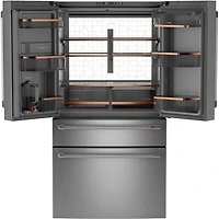 23.2 Cu. Ft. Stainless Counter-Depth 4-Door French Door Refrigerator