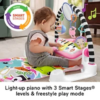 Glow and Grow Kick and Play Piano Gym Baby Playmat - Pink
