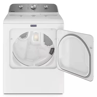 7.0 Cu. Ft. White Top Load Electric Dryer with Wrinkle Prevent