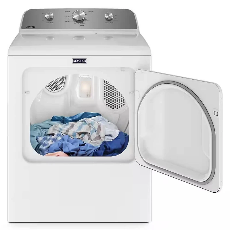 7.0 Cu. Ft. White Top Load Electric Dryer with Wrinkle Prevent