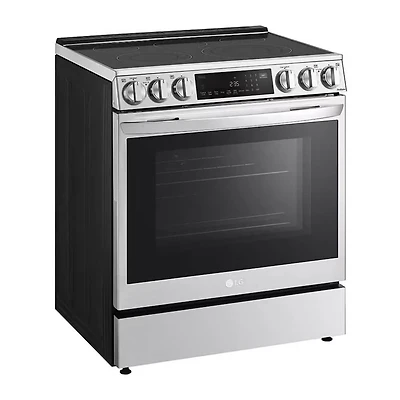 6.5 Cu. Ft. Stainless Slide-In Smart Electric Range with Air Fry