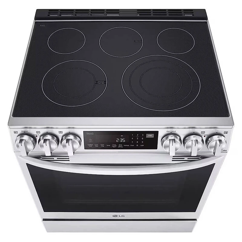 6.5 Cu. Ft. Stainless Slide-In Smart Electric Range with Air Fry