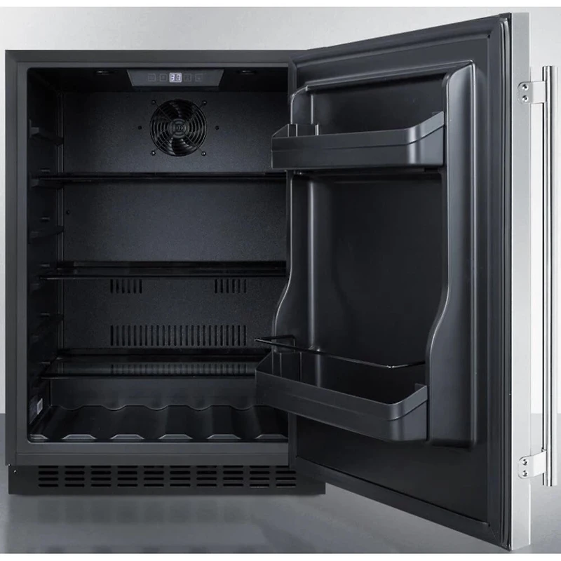 4.8 Cu. Ft. Stainless Compact Undercounter Refrigerator