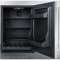 4.8 Cu. Ft. Stainless Compact Undercounter Refrigerator