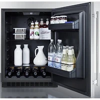 4.8 Cu. Ft. Stainless Compact Undercounter Refrigerator