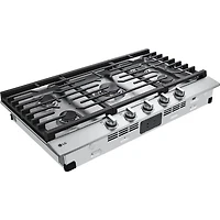 36 inch 5 Burner Stainless Drop-In Gas Cooktop