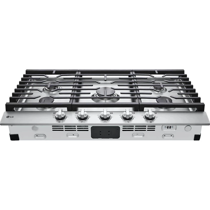 36 inch 5 Burner Stainless Drop-In Gas Cooktop