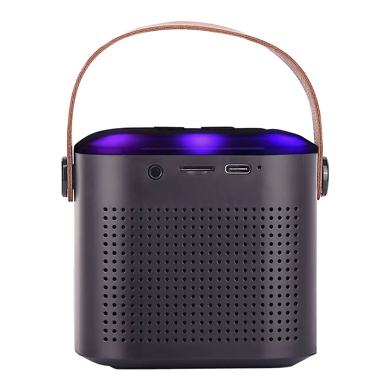 Mini Bluetooth Karaoke Speaker with Wireless Mic - Black