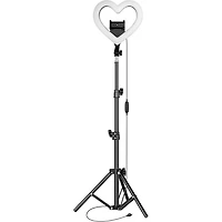10 inch Heart Shaped RGB Selfie Ring Light - OPEN BOX