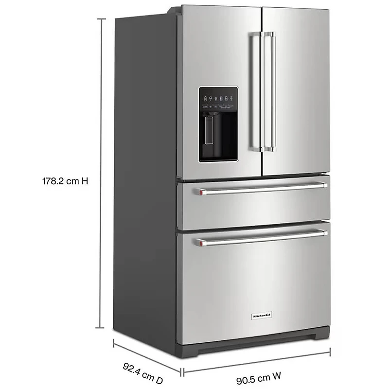 26.2 Cu. Ft. Stainless 4-Door French Door Refrigerator