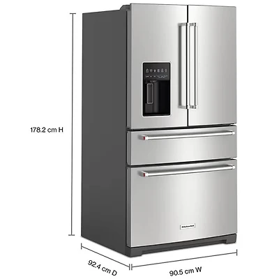26.2 Cu. Ft. Stainless 4-Door French Door Refrigerator