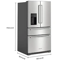 26.2 Cu. Ft. Stainless 4-Door French Door Refrigerator