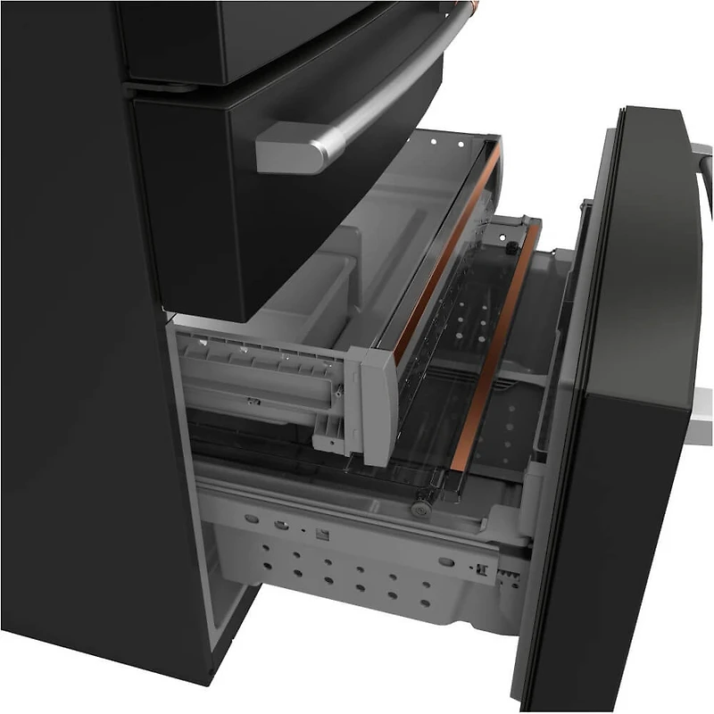 23.2 Cu. Ft. Matte Black 4 Door French Door Counter Depth Refrigerator