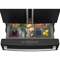 23.2 Cu. Ft. Matte Black 4 Door French Door Counter Depth Refrigerator