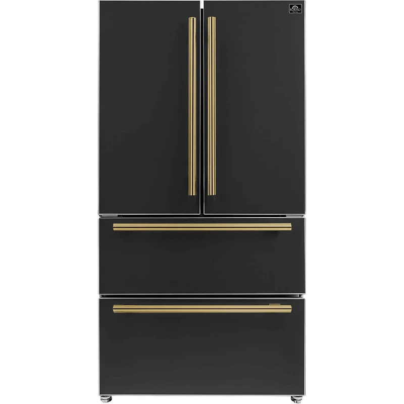 19.2 Cu. Ft. Espresso Moena Black 4 Door French Door Refrigerator
