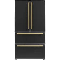 19.2 Cu. Ft. Espresso Moena Black 4 Door French Door Refrigerator