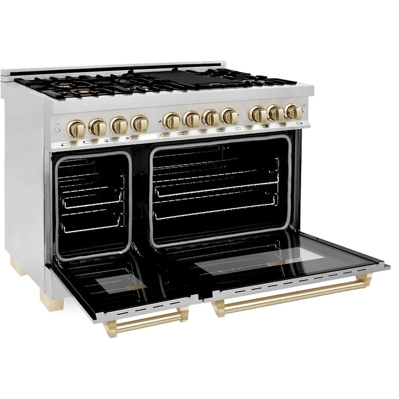 6 Cu. Ft. Stainless Freestanding Dual Fuel Double Range