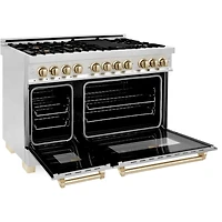 6 Cu. Ft. Stainless Freestanding Dual Fuel Double Range