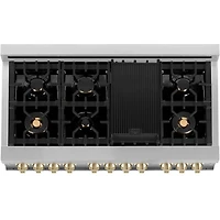 6 Cu. Ft. Stainless Freestanding Dual Fuel Double Range