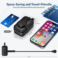 Travel Power Strip with USB Ports