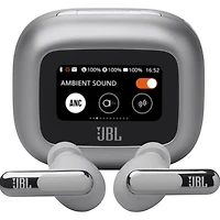 Live Beam 3 True Wireless Noise Cancelling Earbuds w/ Smartcase - Silver