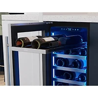 27 Bottle Stainless Built-In Single Zone Wine Cooler