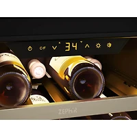27 Bottle Stainless Built-In Single Zone Wine Cooler