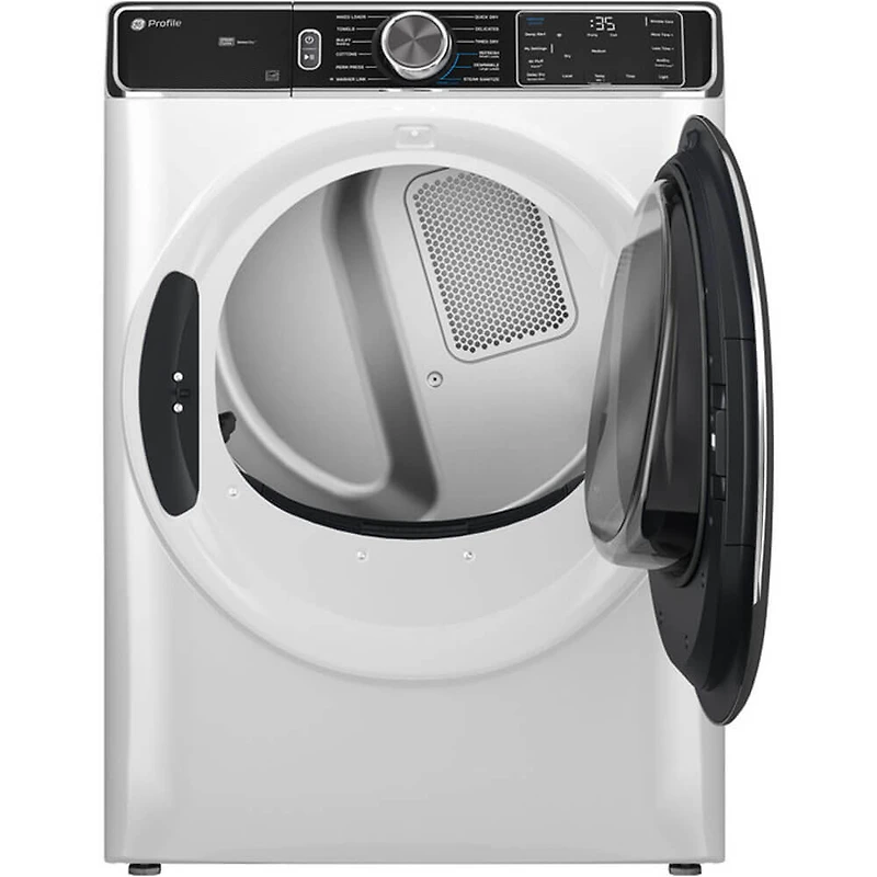 7.8 Cu. Ft. White Front Load Smart Electric Dryer with Steam Cycle