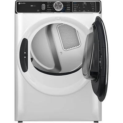 7.8 Cu. Ft. White Front Load Smart Electric Dryer with Steam Cycle