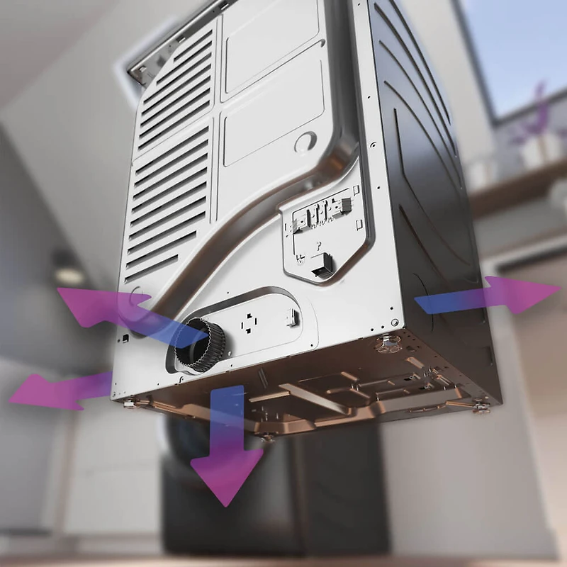 7.8 Cu. Ft. White Front Load Smart Electric Dryer with Steam Cycle