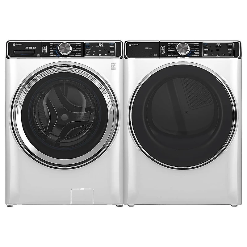 5.3 Cu. Ft. High Efficiency White Front Load Smart Washer