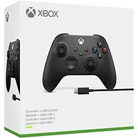 Wireless Controller for Xbox Series X, Xbox Series S, and Xbox One w/ USB-C Cable - Black