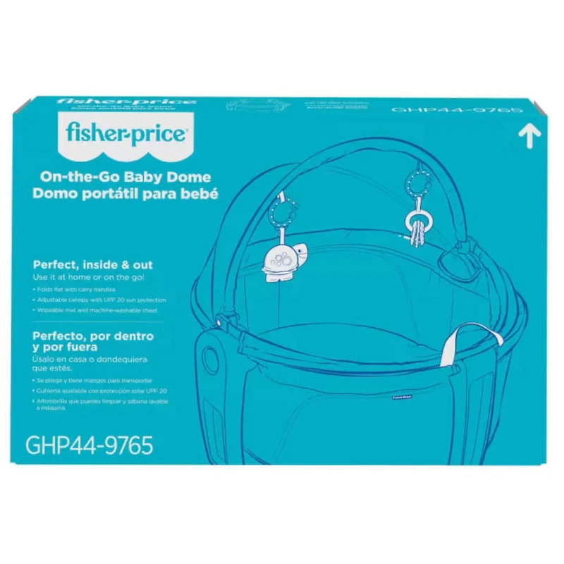 On-the-Go Portable Baby Dome - Aqua Pixels